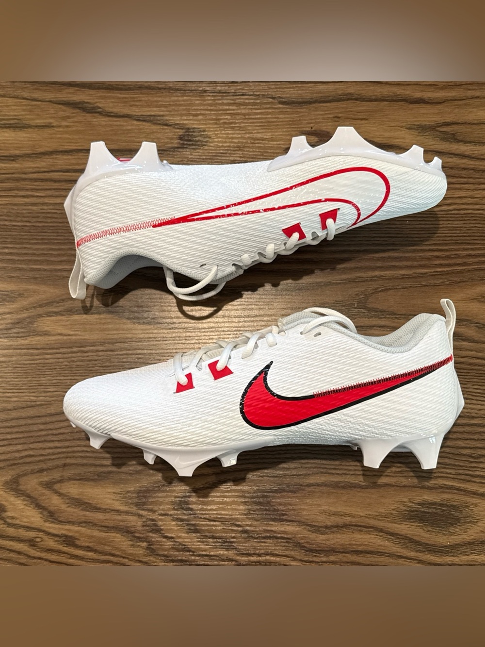 Size 13 Nike Vapor Edge Speed 360 2 Football Cleats White/Red FN7764-106 NEW